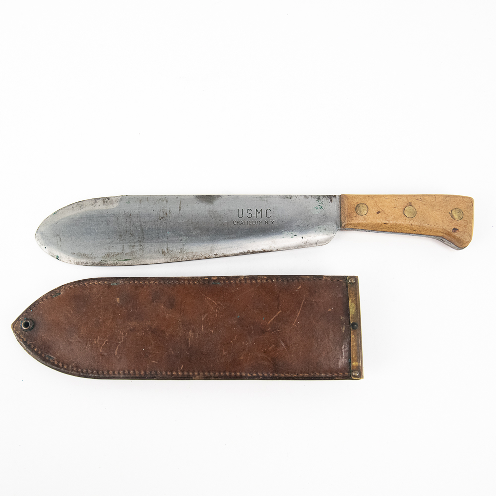 WWII USMC Hospital Corps Bolo Knife Boyt 44 Scab.