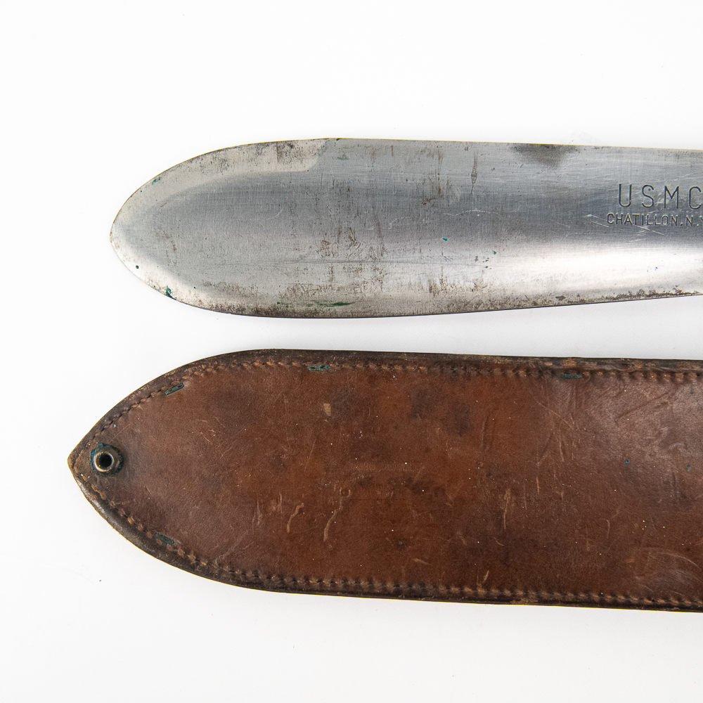 WWII USMC Hospital Corps Bolo Knife Boyt 44 Scab.