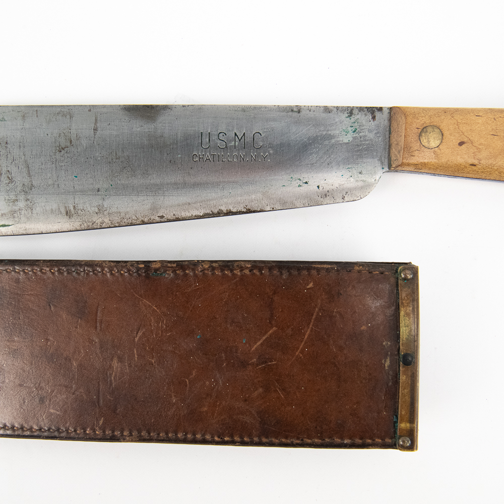 WWII USMC Hospital Corps Bolo Knife Boyt 44 Scab.