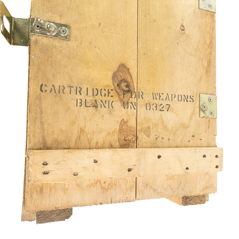 US 75mm Howitzer Blank Crate W/Spent Cases