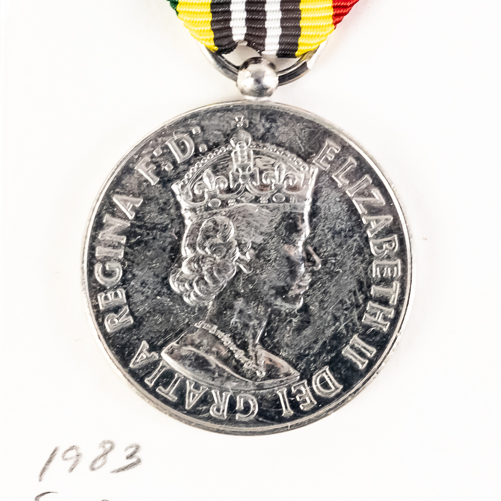 3 UK Medals QEII Crown, School Attendance, Islands