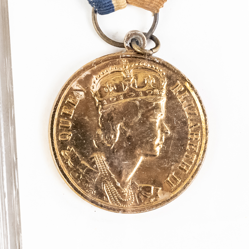 3 UK Medals QEII Crown, School Attendance, Islands