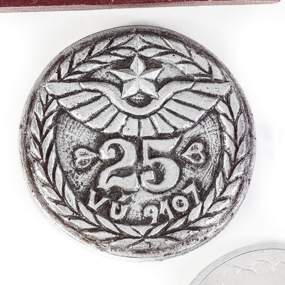 5 Table Medals-Yugo, Czech, USSR, 2 in boxes