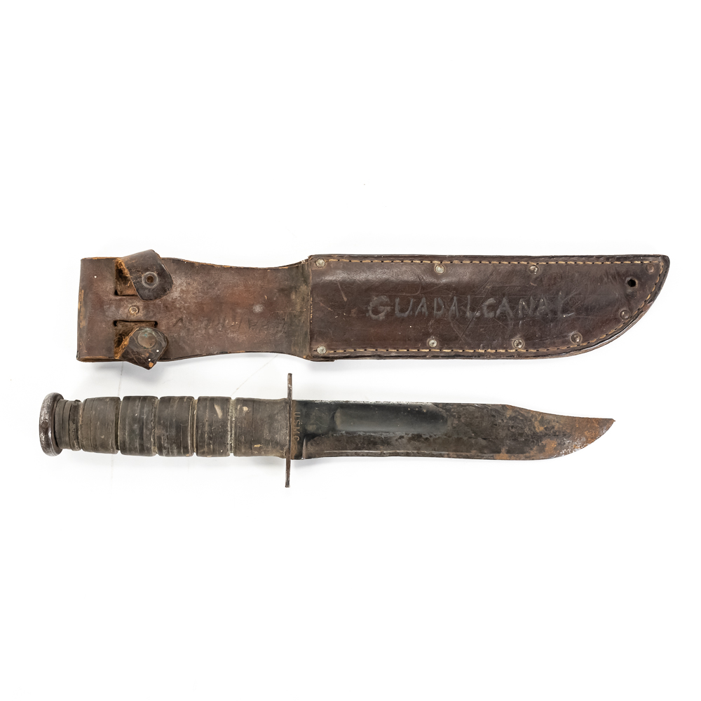 WWII USMC Named Guadalcanal Ka-Bar