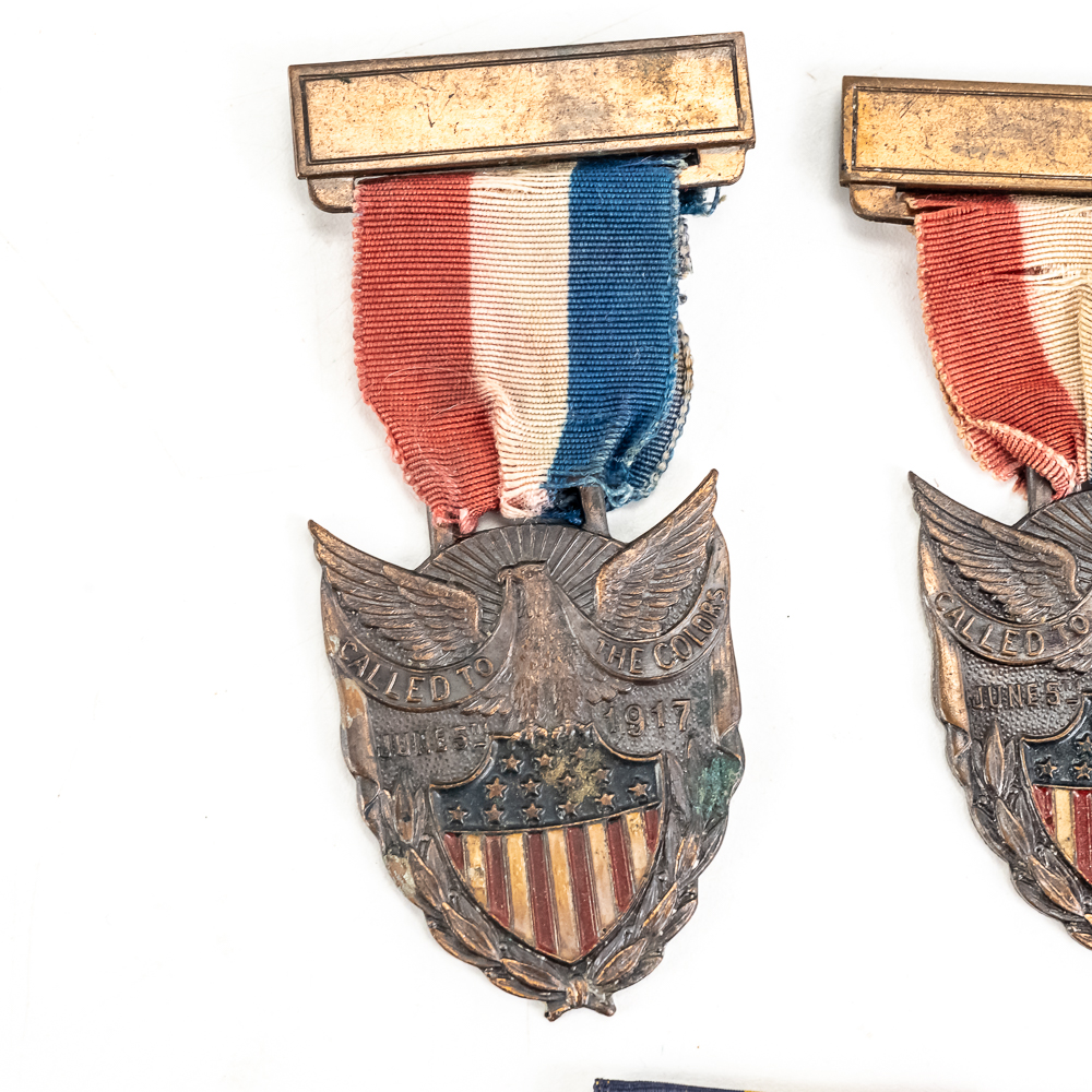 Medals 2 WWI, Bronze Star, Navy Marine, German Am