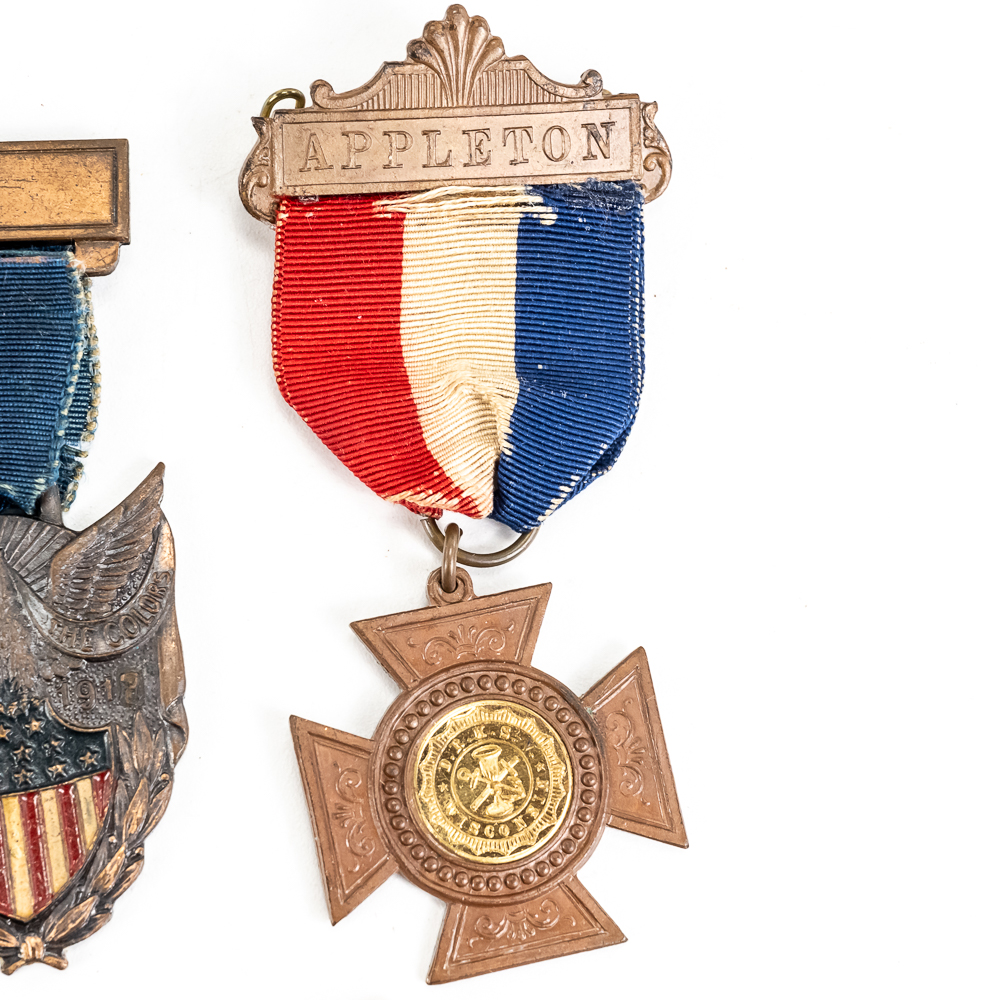 Medals 2 WWI, Bronze Star, Navy Marine, German Am