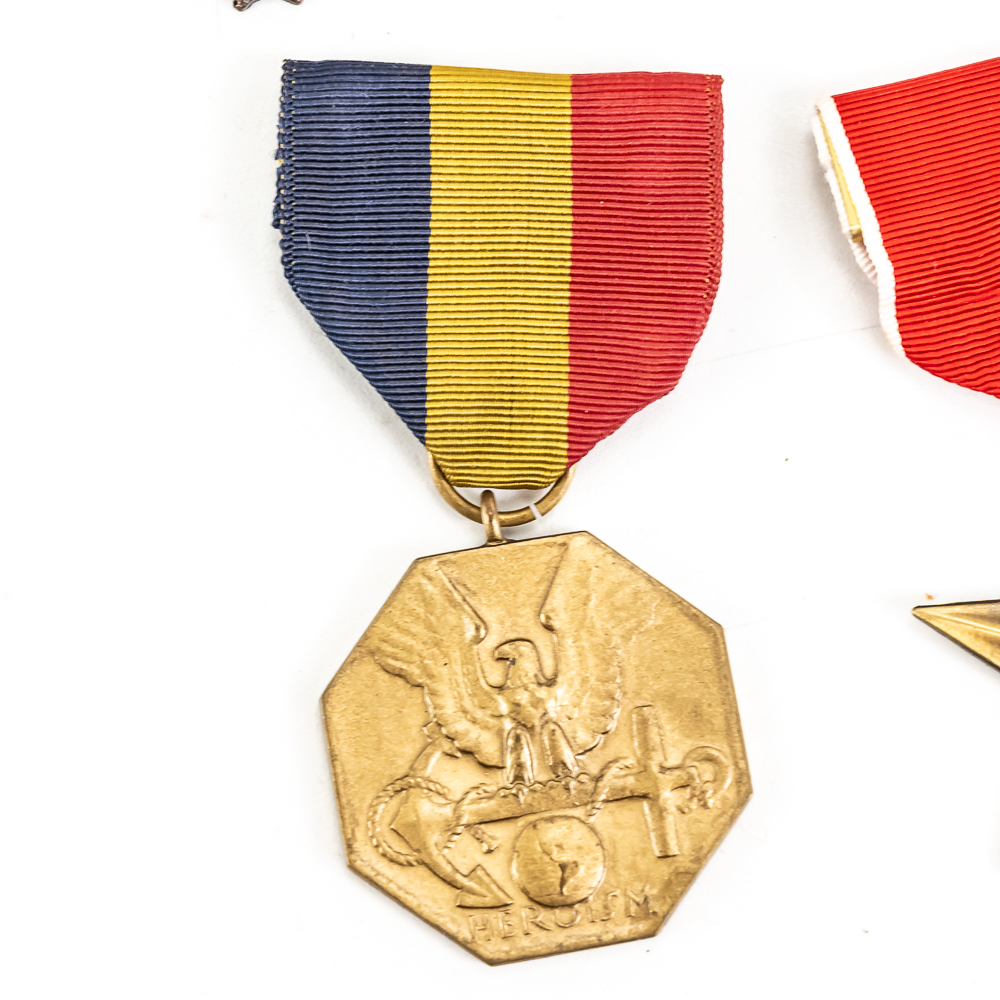 Medals 2 WWI, Bronze Star, Navy Marine, German Am