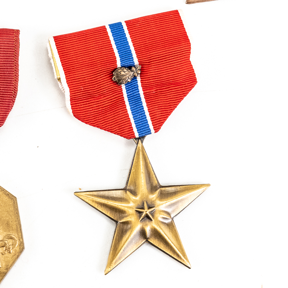 Medals 2 WWI, Bronze Star, Navy Marine, German Am