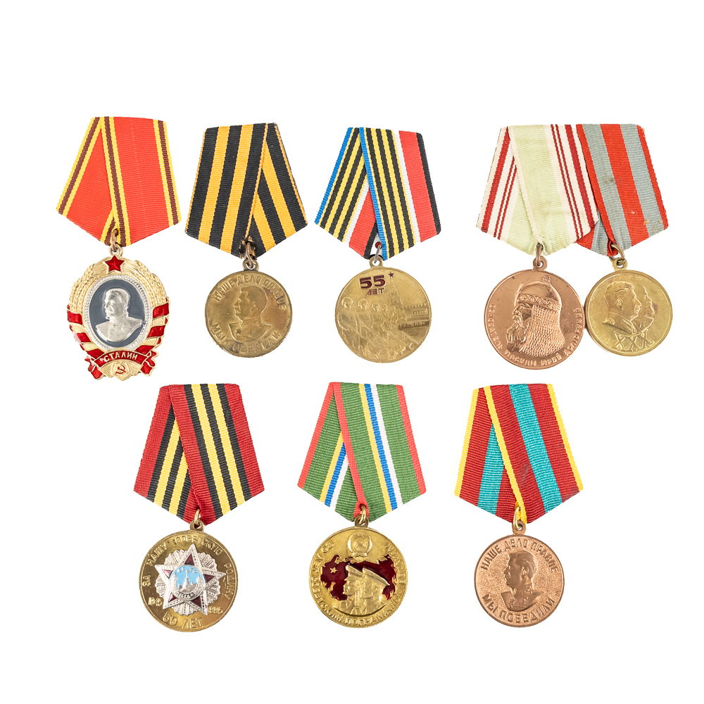 Soviet Medals Stalin, Jubilee & More (8)
