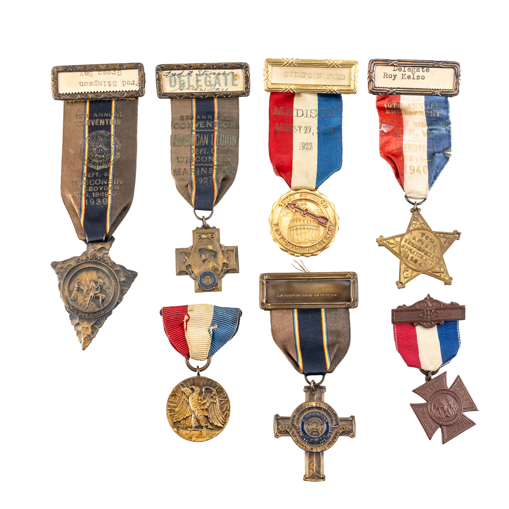 Delegate Badges-Veterans Assoc, WRC, GAR