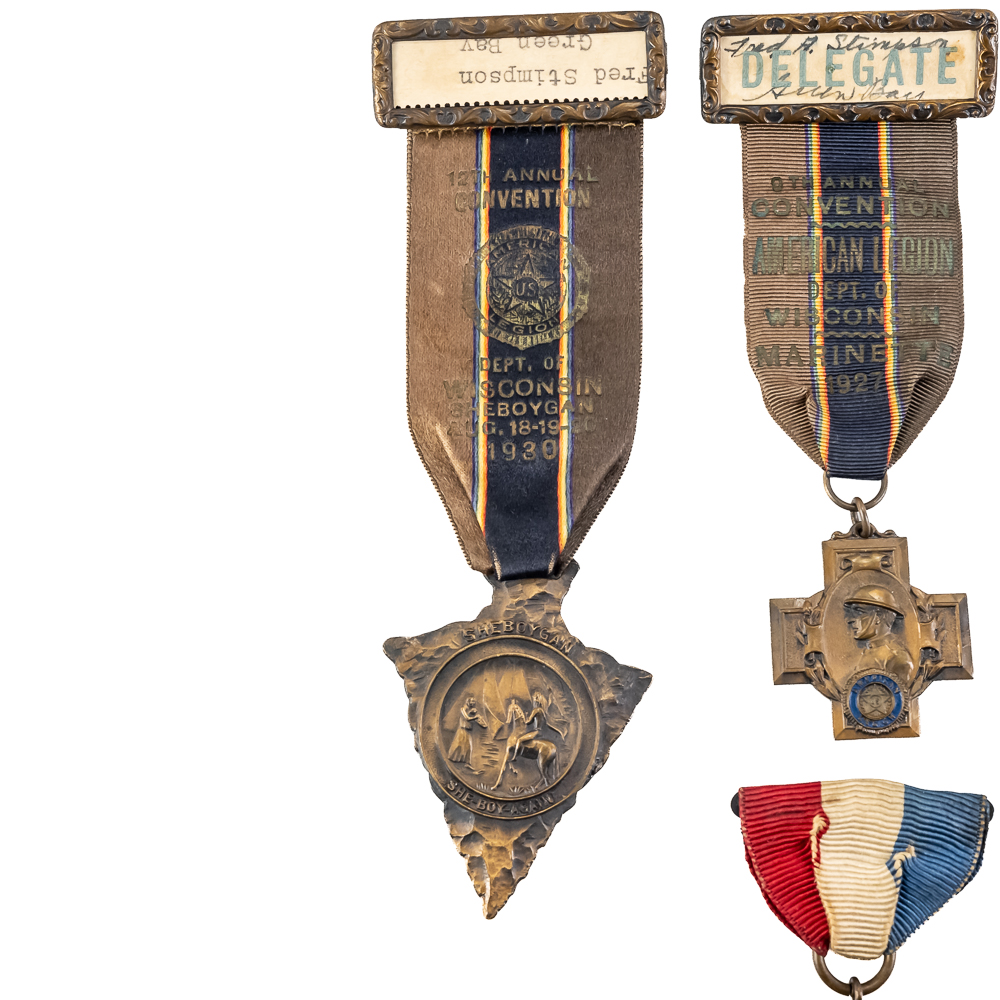 Delegate Badges-Veterans Assoc, WRC, GAR