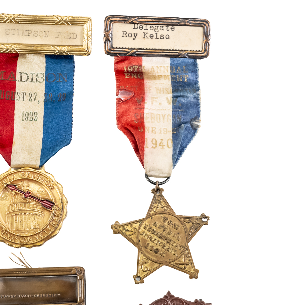 Delegate Badges-Veterans Assoc, WRC, GAR