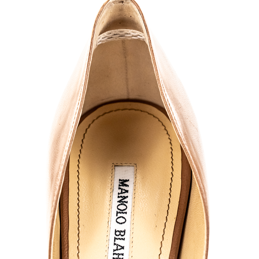 Manolo Blahnik CMINIA PVC Terracot Size 41