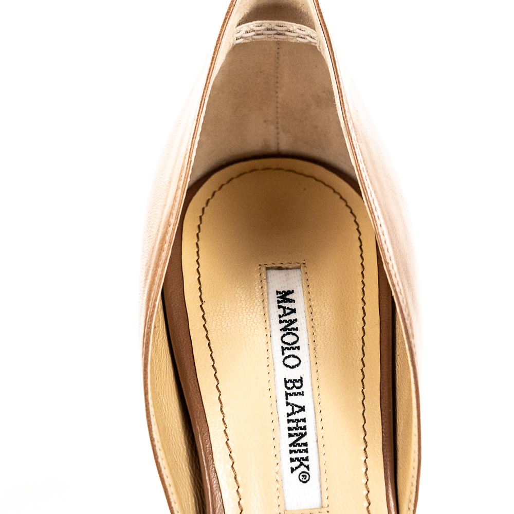 Manolo Blahnik CMINIA PVC Terracot Size 41
