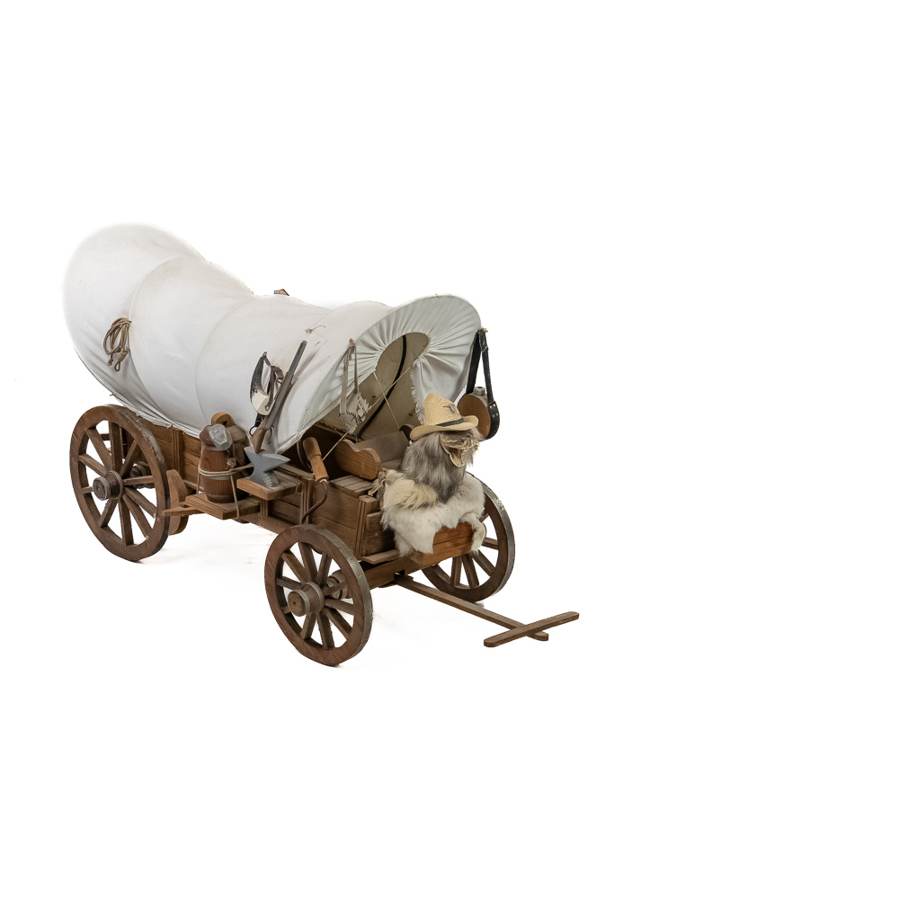 Miniature Covered Conestoga Wagon