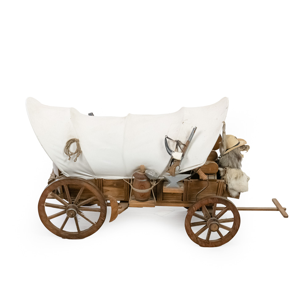 Miniature Covered Conestoga Wagon