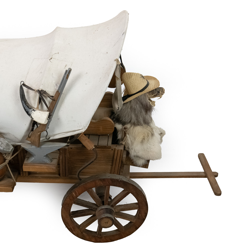 Miniature Covered Conestoga Wagon