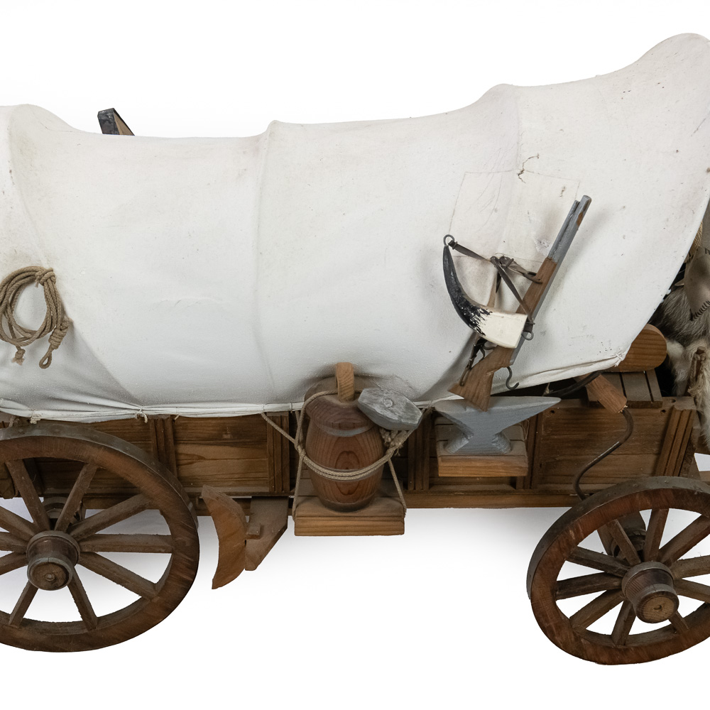 Miniature Covered Conestoga Wagon