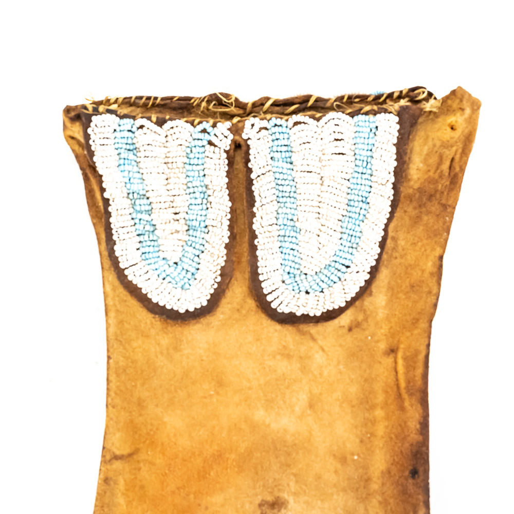 Plains Style Beaded Suede Pipe Bag