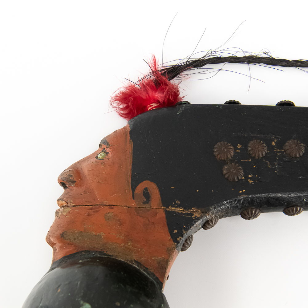 Mid-Century Folk Art Ball Head Club