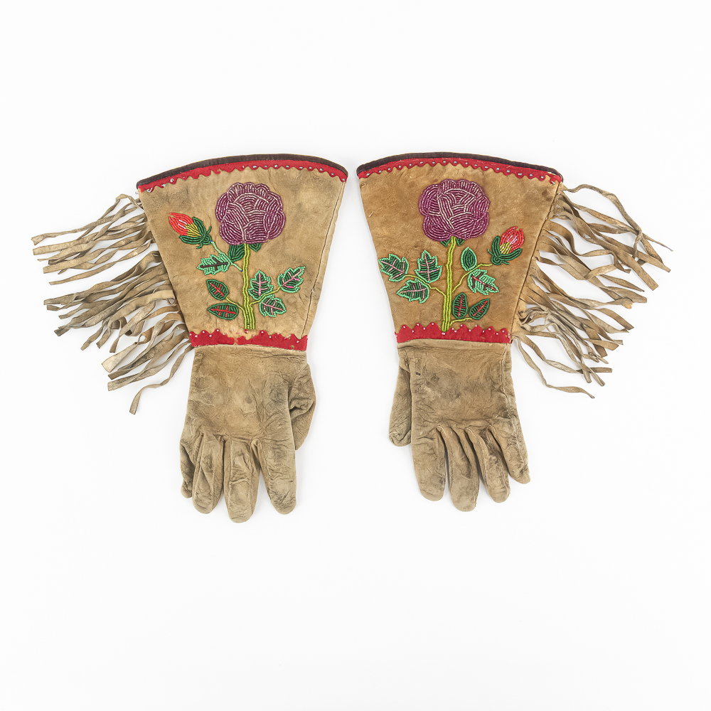 Pair of Beaded Native American Gauntlets