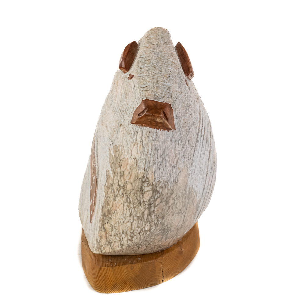 Indian Carved Stone Sculpture Signed "HKEITH"