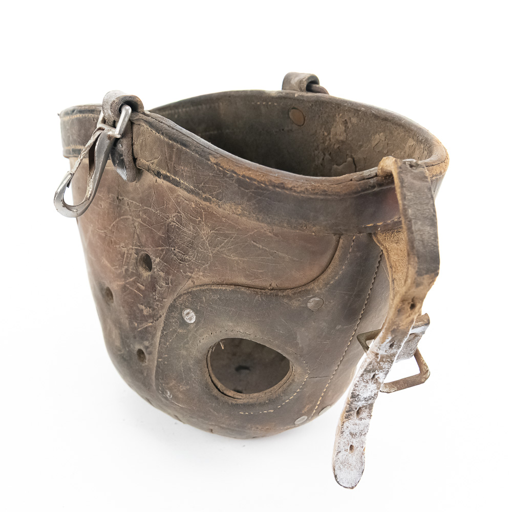 Antique Pack Mule Leather Muzzle
