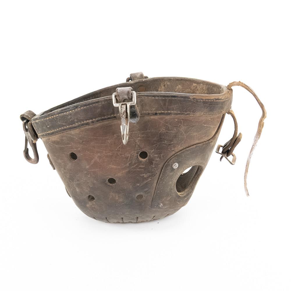 Antique Pack Mule Leather Muzzle