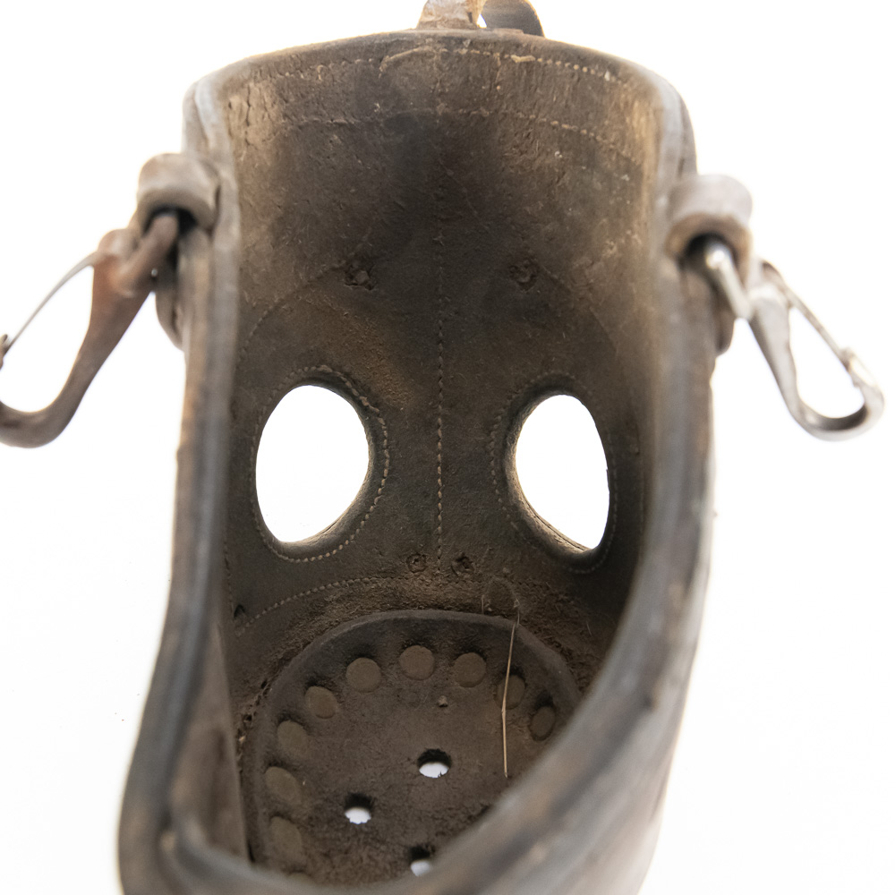 Antique Pack Mule Leather Muzzle