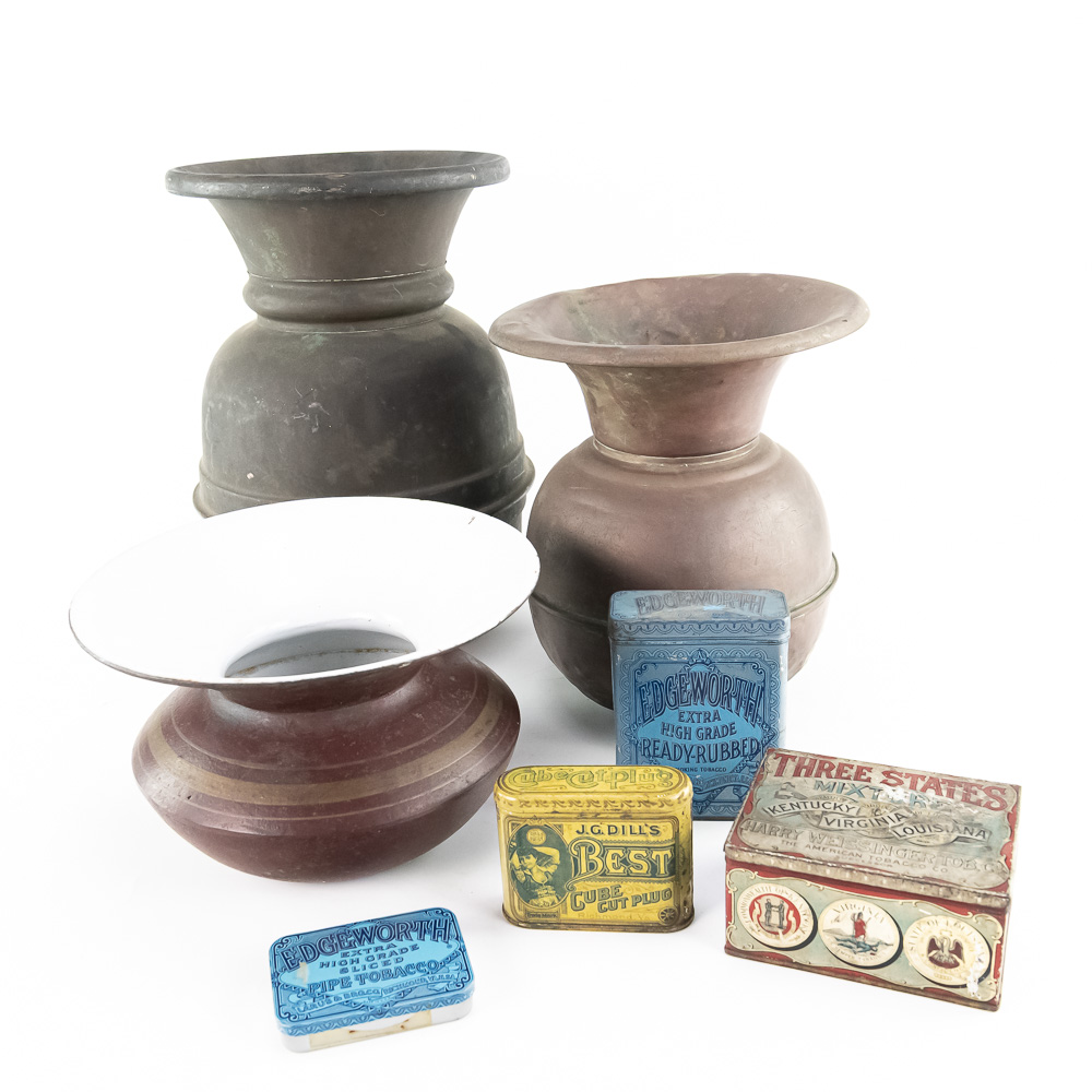 Tobacco Tins and Spittoons Collection