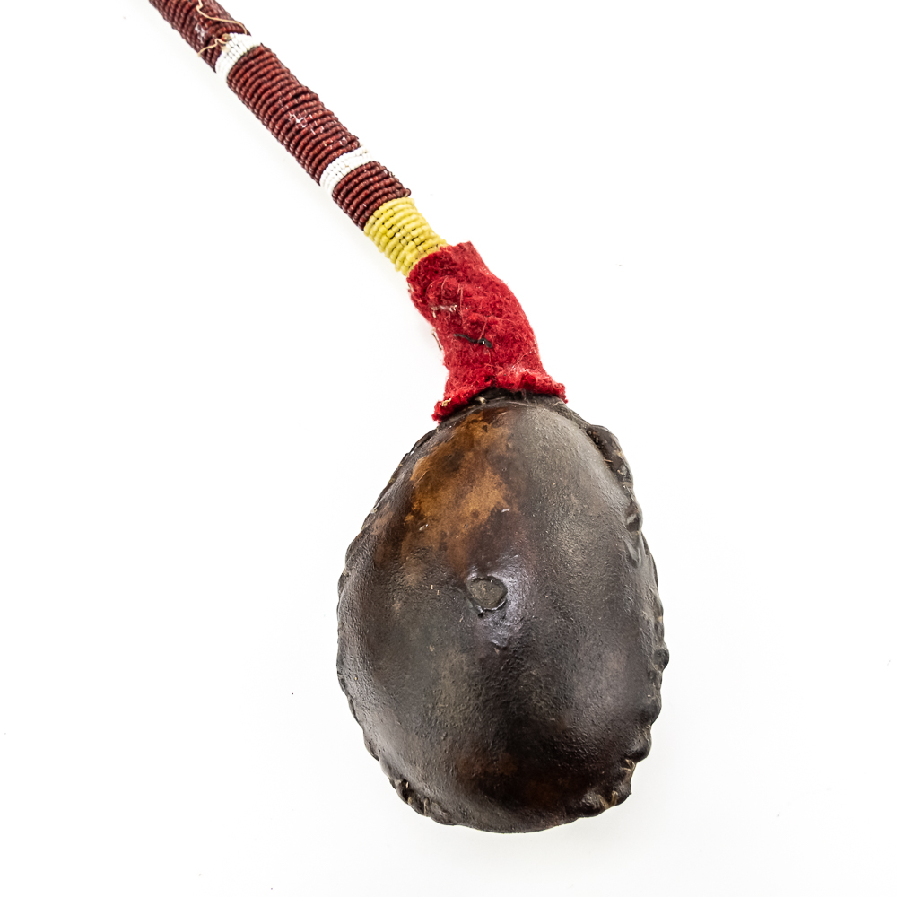 Plains Indian Floppy Head War Club w/Beaded Handle