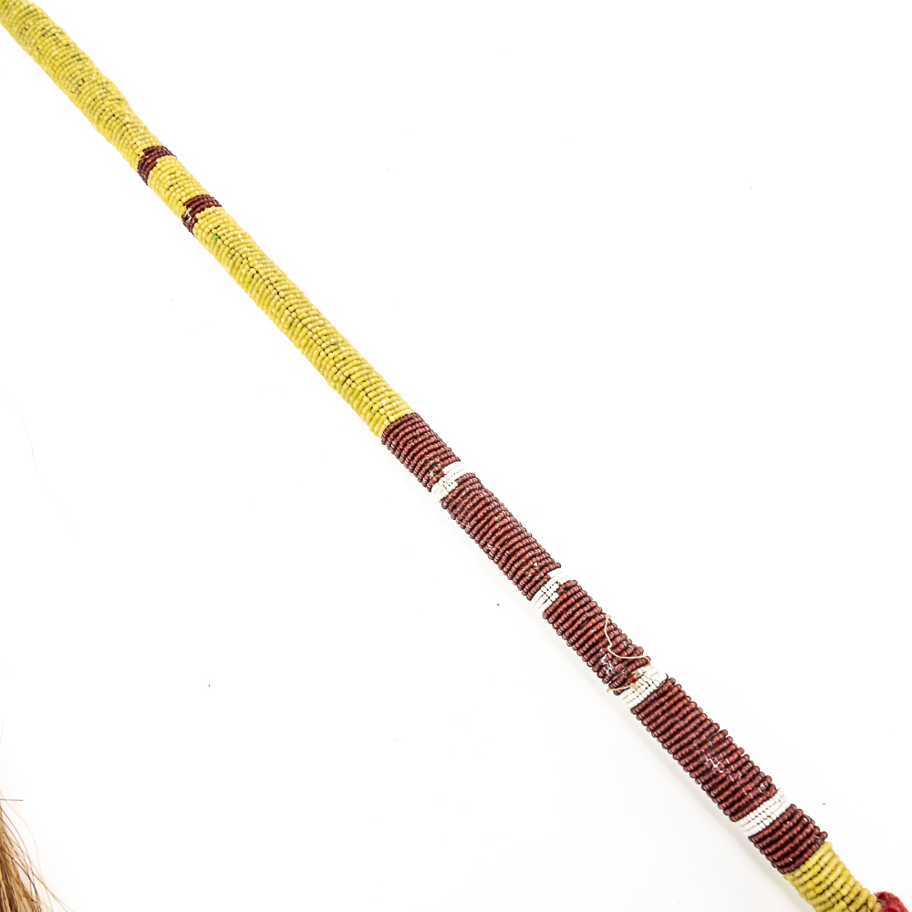 Plains Indian Floppy Head War Club w/Beaded Handle
