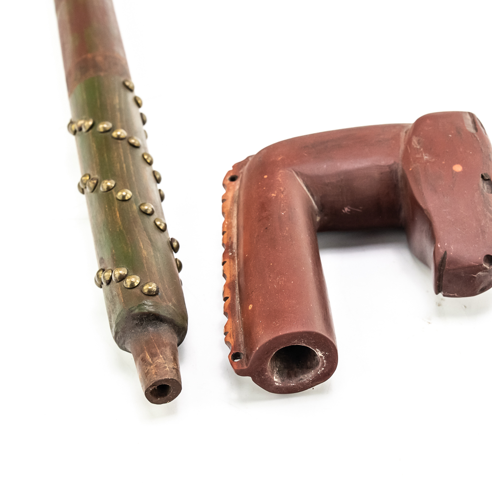 Northern Plains Pipe w/Horse Head Effigy Catlinite