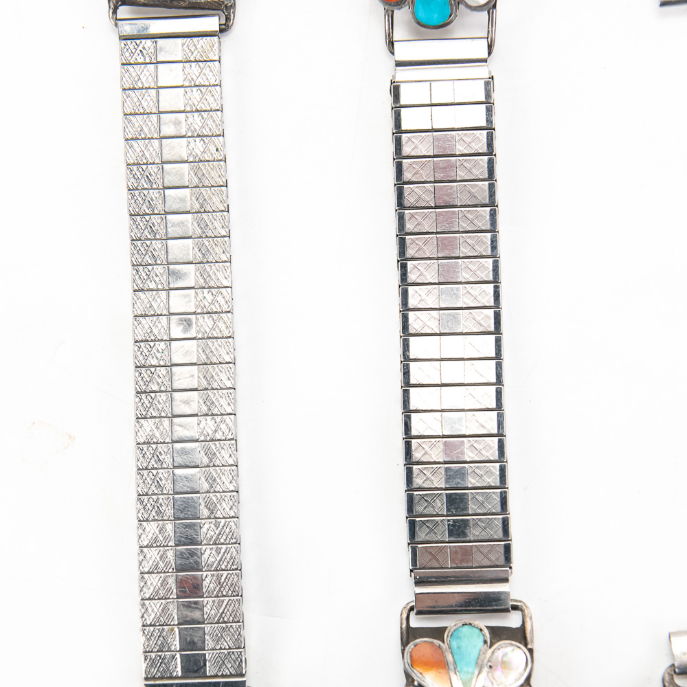 Southwestern Themed Sterling Watch Bands Ends