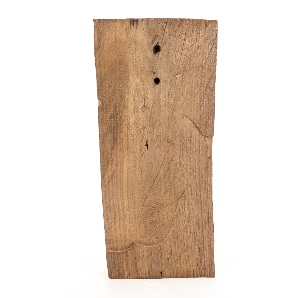 20" Hand Carved Native American Chief Tree Log
