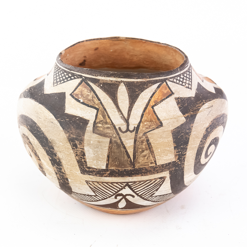 Acoma Pueblo Polychrome Pottery Bowl