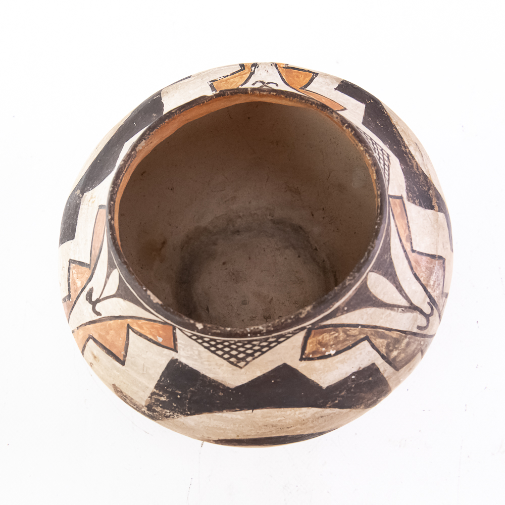 Acoma Pueblo Polychrome Pottery Bowl