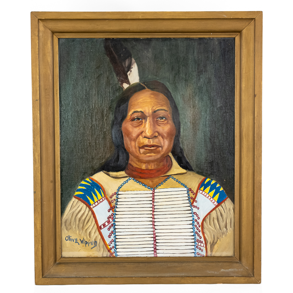 Chief Red Cloud Sioux Oil Painting