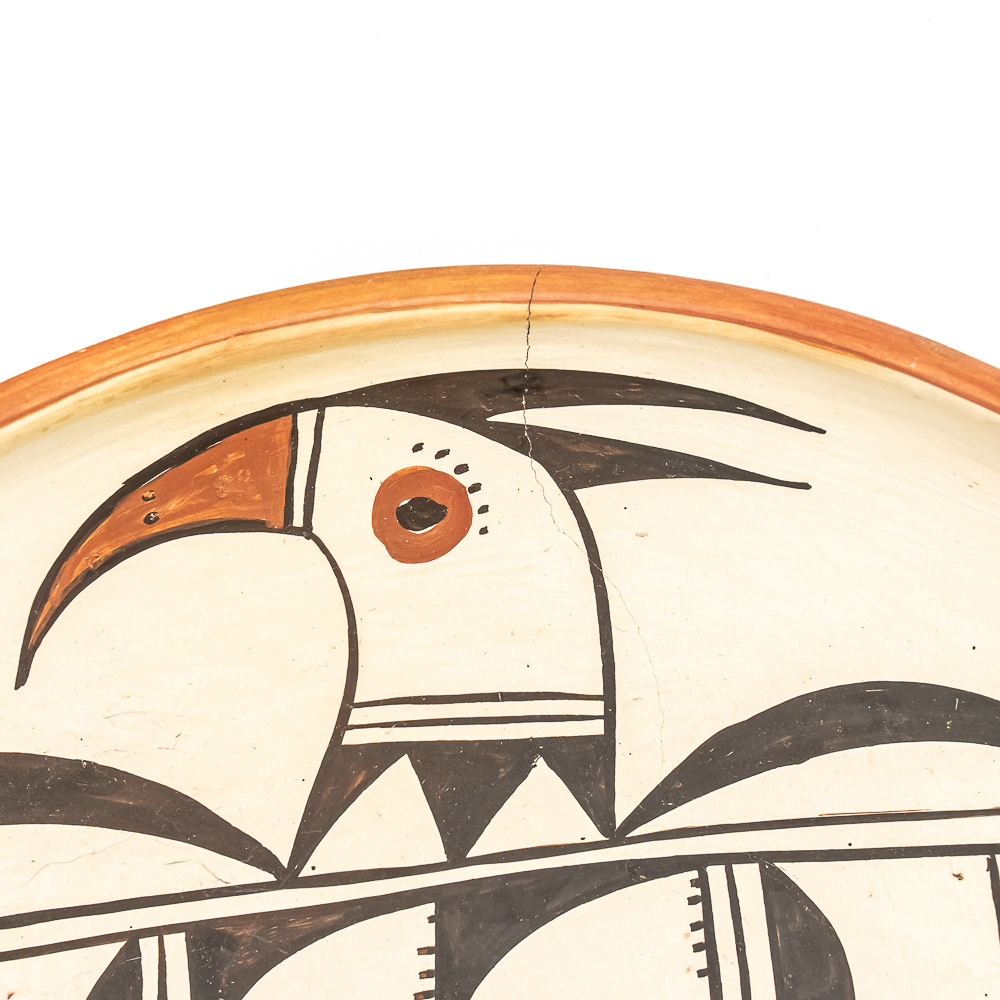 1970s Hopi Polychrome Piki Bowl-Signed