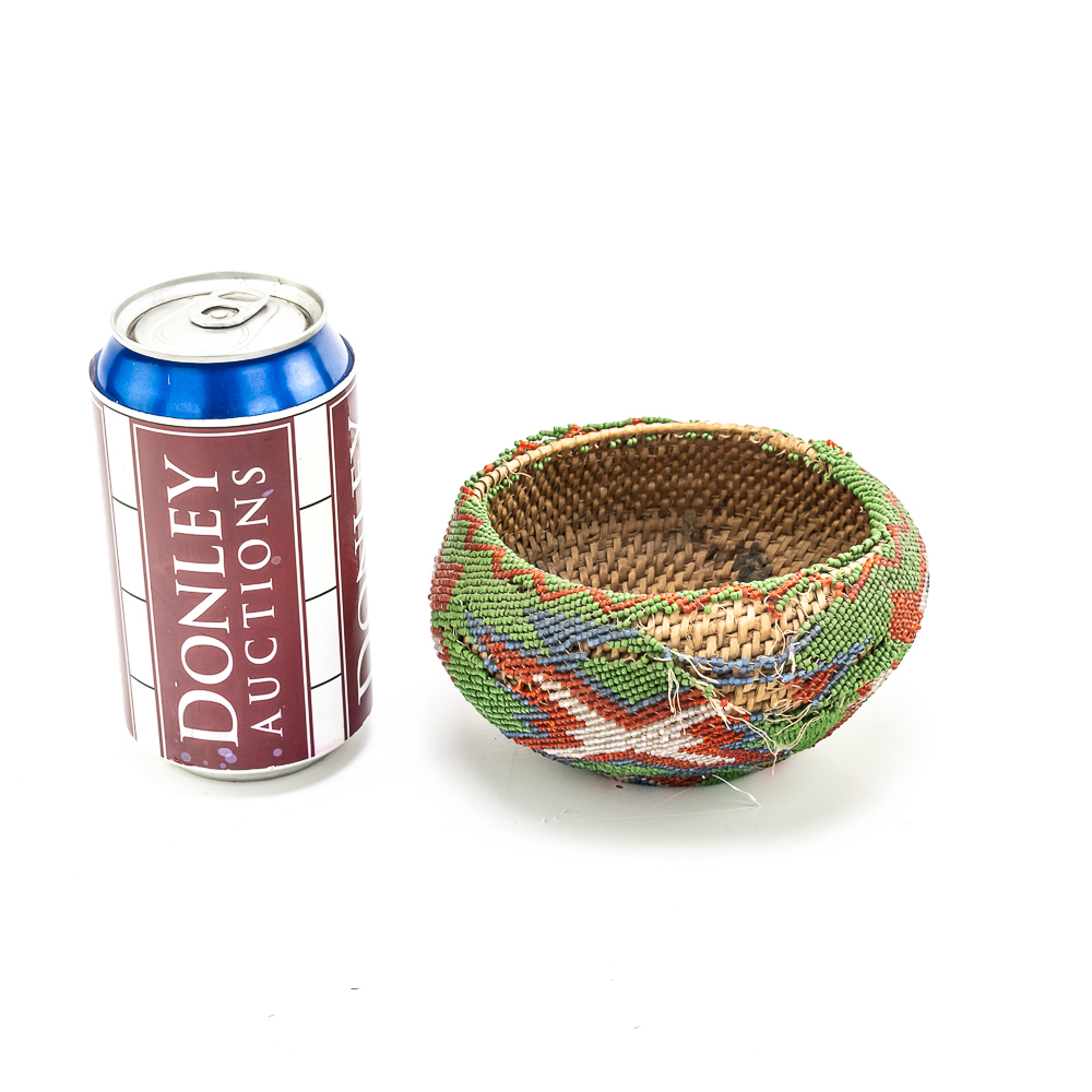 1920s Paiute Beaded Basket