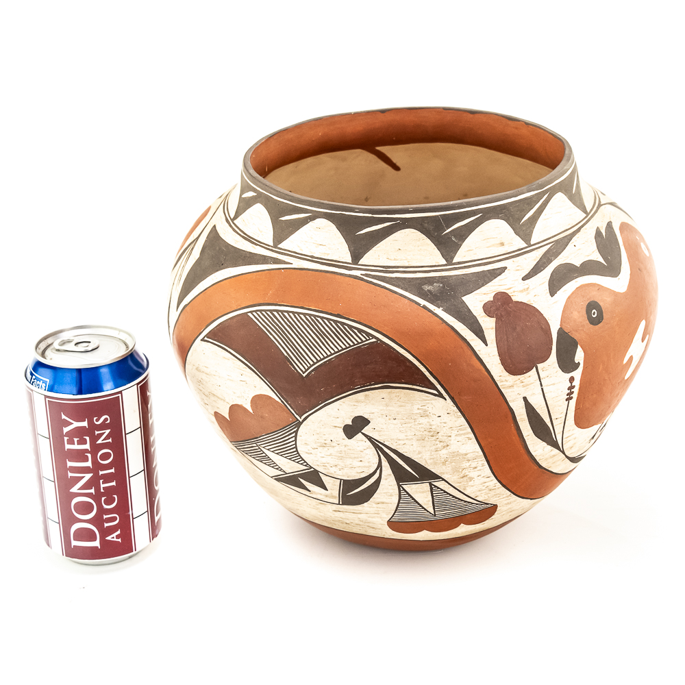 1950s Acoma Pueblo Polychrome Pot-Signed