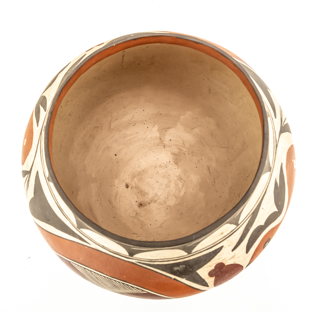 1950s Acoma Pueblo Polychrome Pot-Signed