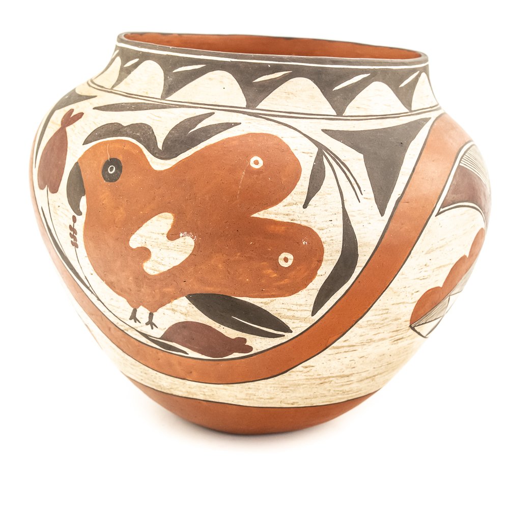 1950s Acoma Pueblo Polychrome Pot-Signed
