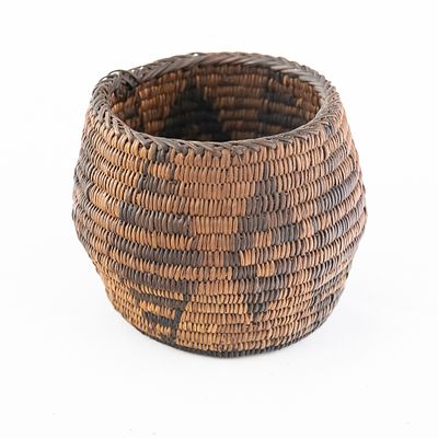 1940s Pima (Akimel O’odham) Basket. Pima (Akimel O’odham) basket from the 1940s Pima woven 