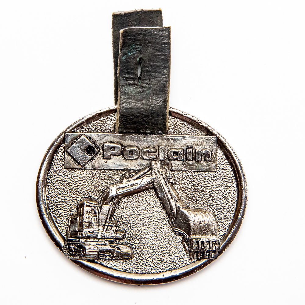 Vintage Watch FOB - HOWELL TRACTOR POCLAIN DIGGER