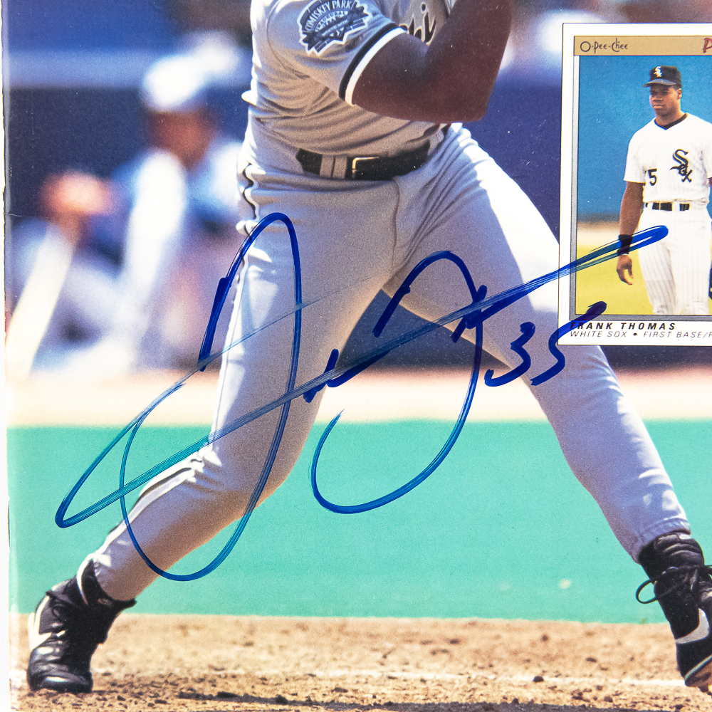 (2) Frank Thomas Autographed Beckett Issues & More