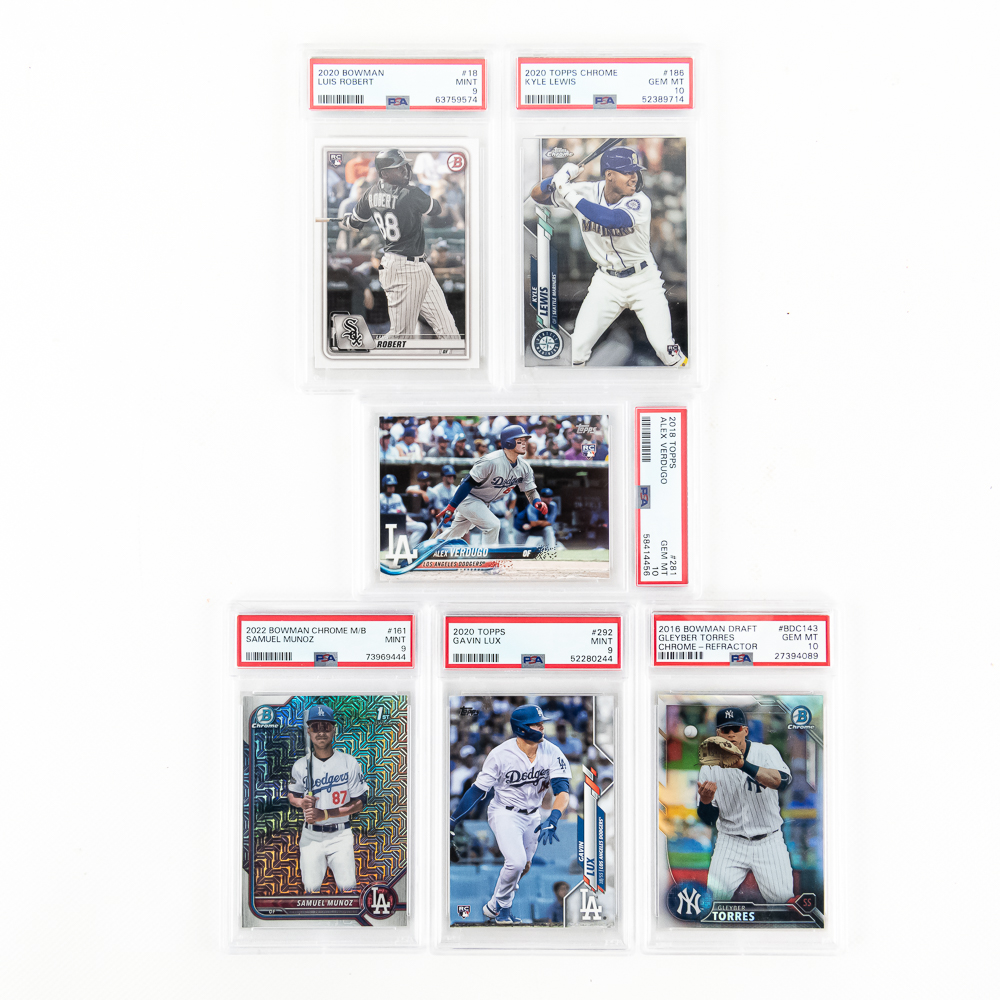 PSA 10 & 9 MLB Card Assortment Lux Lewis Torres ++