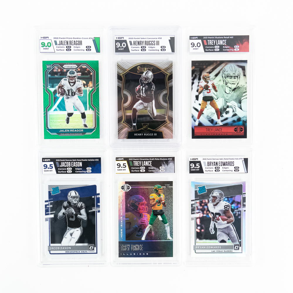 NFL Slabbed Card Assortment Prizms Lance Ruggs +