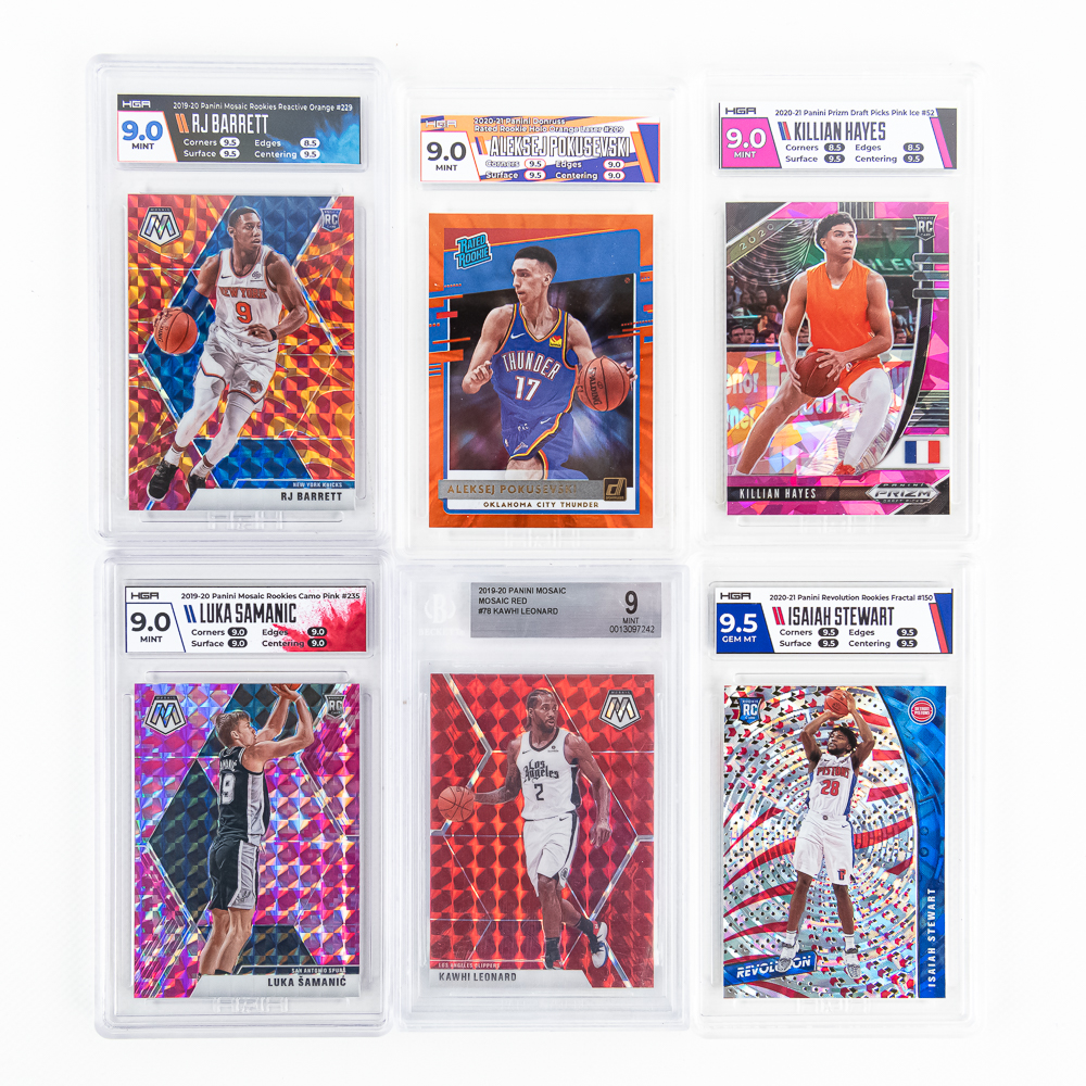 NBA Slabbed Card Assortment Panini Mosaic Hayes ++
