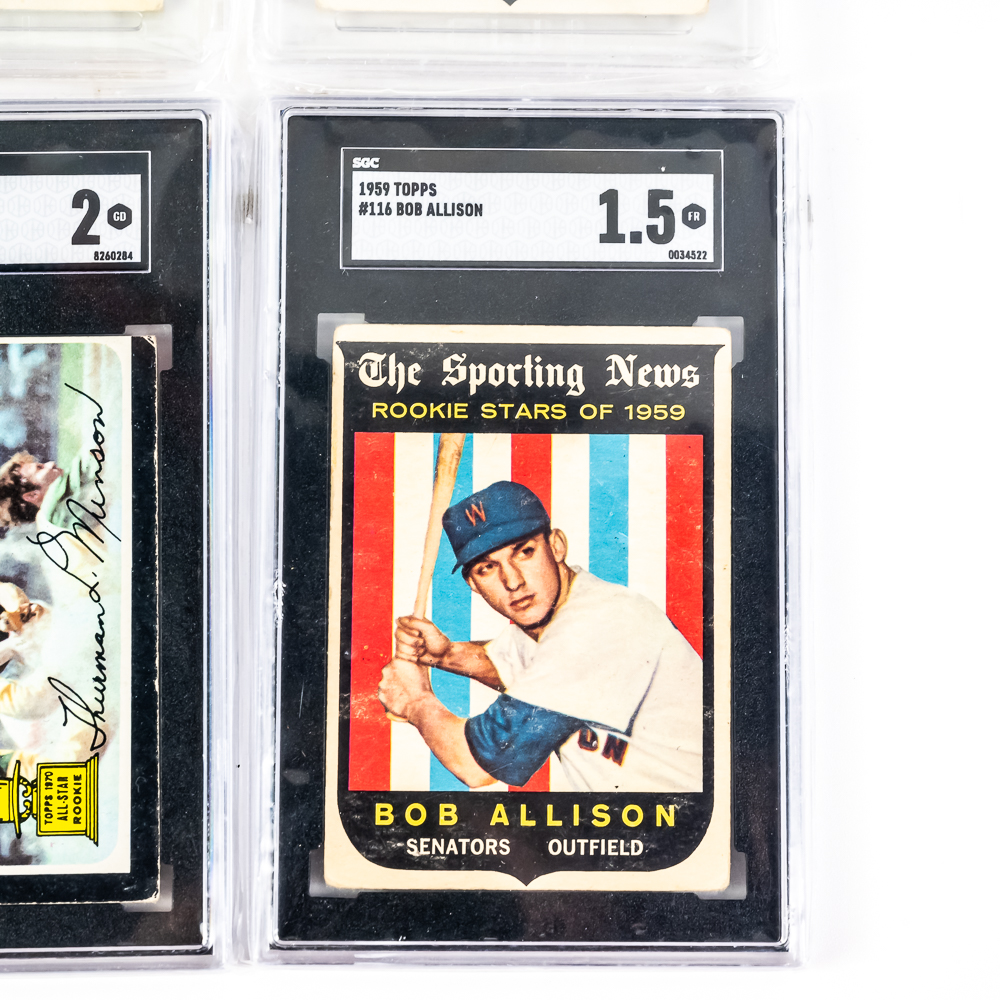 60 Topps Richie Ashburn 71 Topps Munson SGC 2 More